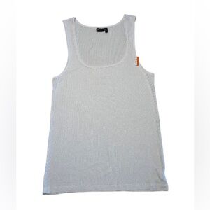 ASOS DESIGN NWOT LADIES WHITE TANK, MEDIUM
